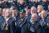 The South Atlantic Medal Association 1982 (Group F17, 150 members) during the Royal British Legion March Past on Remembrance Sunday at the Cenotaph, Whitehall, Westminster, London, 11 November 2018, 11:53.