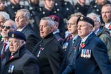 The South Atlantic Medal Association 1982 (Group F17, 150 members) during the Royal British Legion March Past on Remembrance Sunday at the Cenotaph, Whitehall, Westminster, London, 11 November 2018, 11:53.