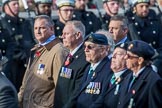 The South Atlantic Medal Association 1982 (Group F17, 150 members) during the Royal British Legion March Past on Remembrance Sunday at the Cenotaph, Whitehall, Westminster, London, 11 November 2018, 11:53.