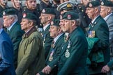 Royal Green Jackets (Group A2, 153 members) during the Royal British Legion March Past on Remembrance Sunday at the Cenotaph, Whitehall, Westminster, London, 11 November 2018, 11:55.