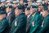 Royal Green Jackets (Group A2, 153 members) during the Royal British Legion March Past on Remembrance Sunday at the Cenotaph, Whitehall, Westminster, London, 11 November 2018, 11:55.