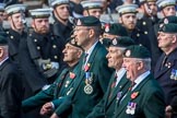 Royal Green Jackets (Group A2, 153 members) during the Royal British Legion March Past on Remembrance Sunday at the Cenotaph, Whitehall, Westminster, London, 11 November 2018, 11:55.