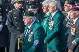 Durham Light Infantry Association (Group A5, 27 members) during the Royal British Legion March Past on Remembrance Sunday at the Cenotaph, Whitehall, Westminster, London, 11 November 2018, 11:56.