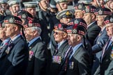 KOSB -The Kings Own Scottish Borderers Association (Group A9, 75 members) during the Royal British Legion March Past on Remembrance Sunday at the Cenotaph, Whitehall, Westminster, London, 11 November 2018, 11:57.