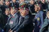 KOSB -The Kings Own Scottish Borderers Association (Group A9, 75 members) during the Royal British Legion March Past on Remembrance Sunday at the Cenotaph, Whitehall, Westminster, London, 11 November 2018, 11:57.