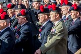 The Black Watch Association - London Branch (Group A10, 72 members) during the Royal British Legion March Past on Remembrance Sunday at the Cenotaph, Whitehall, Westminster, London, 11 November 2018, 11:57.