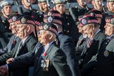 The Regimental Association of the Argyll and Sutherland High (Group A13, 50 members) during the Royal British Legion March Past on Remembrance Sunday at the Cenotaph, Whitehall, Westminster, London, 11 November 2018, 11:58.