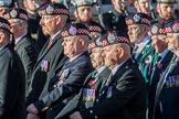 The Regimental Association of the Argyll and Sutherland High (Group A13, 50 members) during the Royal British Legion March Past on Remembrance Sunday at the Cenotaph, Whitehall, Westminster, London, 11 November 2018, 11:58.