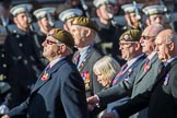 Coldstream Guards Association (Group A18, 30 members) during the Royal British Legion March Past on Remembrance Sunday at the Cenotaph, Whitehall, Westminster, London, 11 November 2018, 11:59