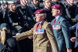 The Parachute Regimental Association (Group A21, 101 members) during the Royal British Legion March Past on Remembrance Sunday at the Cenotaph, Whitehall, Westminster, London, 11 November 2018, 11:59.