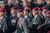 The Parachute Regimental Association (Group A21, 101 members) during the Royal British Legion March Past on Remembrance Sunday at the Cenotaph, Whitehall, Westminster, London, 11 November 2018, 11:59.
