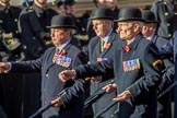 Green Howards Association (Group A22, 35 members) during the Royal British Legion March Past on Remembrance Sunday at the Cenotaph, Whitehall, Westminster, London, 11 November 2018, 11:59.