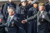 Green Howards Association (Group A22, 35 members) during the Royal British Legion March Past on Remembrance Sunday at the Cenotaph, Whitehall, Westminster, London, 11 November 2018, 11:59.