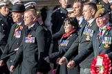 Yorkshire Regiment Association (Group A23, 51 members) during the Royal British Legion March Past on Remembrance Sunday at the Cenotaph, Whitehall, Westminster, London, 11 November 2018, 11:59.