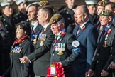 Yorkshire Regiment Association (Group A23, 51 members)during the Royal British Legion March Past on Remembrance Sunday at the Cenotaph, Whitehall, Westminster, London, 11 November 2018, 11:59.