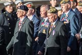 Yorkshire Regiment Association (Group A23, 51 members) during the Royal British Legion March Past on Remembrance Sunday at the Cenotaph, Whitehall, Westminster, London, 11 November 2018, 12:00.