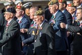 Yorkshire Regiment Association (Group A23, 51 members) during the Royal British Legion March Past on Remembrance Sunday at the Cenotaph, Whitehall, Westminster, London, 11 November 2018, 12:00.