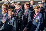 Yorkshire Regiment Association (Group A23, 51 members) during the Royal British Legion March Past on Remembrance Sunday at the Cenotaph, Whitehall, Westminster, London, 11 November 2018, 12:00.