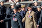 The King's Own Royal Border Regiment (Group A24, 80 members) during the Royal British Legion March Past on Remembrance Sunday at the Cenotaph, Whitehall, Westminster, London, 11 November 2018, 12:00.