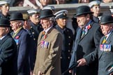 The King's Own Royal Border Regiment (Group A24, 80 members) during the Royal British Legion March Past on Remembrance Sunday at the Cenotaph, Whitehall, Westminster, London, 11 November 2018, 12:00.