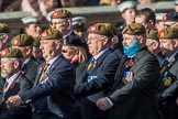 The King's Own Royal Border Regiment (Group A24, 80 members) during the Royal British Legion March Past on Remembrance Sunday at the Cenotaph, Whitehall, Westminster, London, 11 November 2018, 12:00.