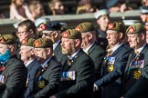 The King's Own Royal Border Regiment (Group A24, 80 members) during the Royal British Legion March Past on Remembrance Sunday at the Cenotaph, Whitehall, Westminster, London, 11 November 2018, 12:00.