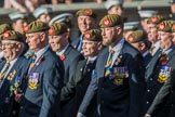 The King's Own Royal Border Regiment (Group A24, 80 members) during the Royal British Legion March Past on Remembrance Sunday at the Cenotaph, Whitehall, Westminster, London, 11 November 2018, 12:00.
