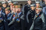 The King's Own Royal Border Regiment (Group A24, 80 members) during the Royal British Legion March Past on Remembrance Sunday at the Cenotaph, Whitehall, Westminster, London, 11 November 2018, 12:00.
