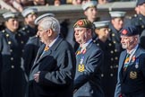 The King's Own Royal Border Regiment (Group A24, 80 members)  during the Royal British Legion March Past on Remembrance Sunday at the Cenotaph, Whitehall, Westminster, London, 11 November 2018, 12:00.