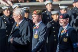 The King's Own Royal Border Regiment (Group A24, 80 members) during the Royal British Legion March Past on Remembrance Sunday at the Cenotaph, Whitehall, Westminster, London, 11 November 2018, 12:00.