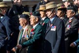Gurkha Brigade Association (Group A25, 80 members) during the Royal British Legion March Past on Remembrance Sunday at the Cenotaph, Whitehall, Westminster, London, 11 November 2018, 12:00.