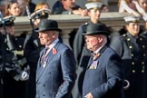 The Royal Hampshire Regimental Association (Group A27, 51 members) during the Royal British Legion March Past on Remembrance Sunday at the Cenotaph, Whitehall, Westminster, London, 11 November 2018, 12:01.