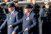 The Royal Hampshire Regimental Association (Group A27, 51 members) during the Royal British Legion March Past on Remembrance Sunday at the Cenotaph, Whitehall, Westminster, London, 11 November 2018, 12:01.