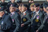 The Royal Hampshire Regimental Association (Group A27, 51 members) during the Royal British Legion March Past on Remembrance Sunday at the Cenotaph, Whitehall, Westminster, London, 11 November 2018, 12:01.