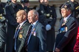 The Royal Hampshire Regimental Association (Group A27, 51 members) during the Royal British Legion March Past on Remembrance Sunday at the Cenotaph, Whitehall, Westminster, London, 11 November 2018, 12:01.
