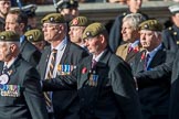 The Royal Anglian Regiment (Group A28, 21 members) during the Royal British Legion March Past on Remembrance Sunday at the Cenotaph, Whitehall, Westminster, London, 11 November 2018, 12:01.