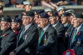 The Staffordshire Regiment (Group A29, 54 members) during the Royal British Legion March Past on Remembrance Sunday at the Cenotaph, Whitehall, Westminster, London, 11 November 2018, 12:01.
