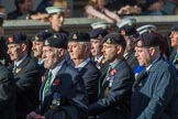 The Staffordshire Regiment (Group A29, 54 members) during the Royal British Legion March Past on Remembrance Sunday at the Cenotaph, Whitehall, Westminster, London, 11 November 2018, 12:01.