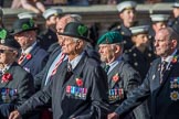 Cheshire Regiment Association (Group A30, 24 members) during the Royal British Legion March Past on Remembrance Sunday at the Cenotaph, Whitehall, Westminster, London, 11 November 2018, 12:01.