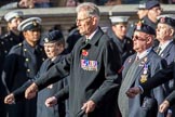 The Devonshire and Dorset Regimental Association (Group A33, 20 members) during the Royal British Legion March Past on Remembrance Sunday at the Cenotaph, Whitehall, Westminster, London, 11 November 2018, 12:02.