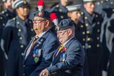 Fusiliers Association  Lancashire (Group A35, 34 members) during the Royal British Legion March Past on Remembrance Sunday at the Cenotaph, Whitehall, Westminster, London, 11 November 2018, 12:02.