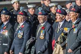 Combined Irish Regiments Association (Group A36, 34 members) during the Royal British Legion March Past on Remembrance Sunday at the Cenotaph, Whitehall, Westminster, London, 11 November 2018, 12:02.