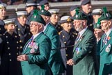 Regimental Association  of the Royal Irish Association (Group A37, 39 members) during the Royal British Legion March Past on Remembrance Sunday at the Cenotaph, Whitehall, Westminster, London, 11 November 2018, 12:02.