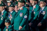 Regimental Association  of the Royal Irish Association (Group A37, 39 members) during the Royal British Legion March Past on Remembrance Sunday at the Cenotaph, Whitehall, Westminster, London, 11 November 2018, 12:02.