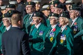 The Regimental Association of The Ulster Defence Regiment (Group A38, 83 members) during the Royal British Legion March Past on Remembrance Sunday at the Cenotaph, Whitehall, Westminster, London, 11 November 2018, 12:03.