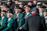 The Regimental Association of The Ulster Defence Regiment (Group A38, 83 members) during the Royal British Legion March Past on Remembrance Sunday at the Cenotaph, Whitehall, Westminster, London, 11 November 2018, 12:03.