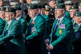 The Regimental Association of The Ulster Defence Regiment (Group A38, 83 members) during the Royal British Legion March Past on Remembrance Sunday at the Cenotaph, Whitehall, Westminster, London, 11 November 2018, 12:03.