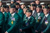 The Regimental Association of The Ulster Defence Regiment (Group A38, 83 members) during the Royal British Legion March Past on Remembrance Sunday at the Cenotaph, Whitehall, Westminster, London, 11 November 2018, 12:03.