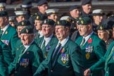 The Regimental Association of The Ulster Defence Regiment (Group A38, 83 members) during the Royal British Legion March Past on Remembrance Sunday at the Cenotaph, Whitehall, Westminster, London, 11 November 2018, 12:03.