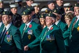 The Regimental Association of The Ulster Defence Regiment (Group A38, 83 members) during the Royal British Legion March Past on Remembrance Sunday at the Cenotaph, Whitehall, Westminster, London, 11 November 2018, 12:03.